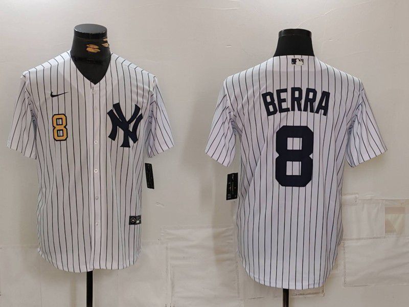 Men New York Yankees #8 Barra White Game 2024 Nike MLB Jersey style 8191->new york yankees->MLB Jersey